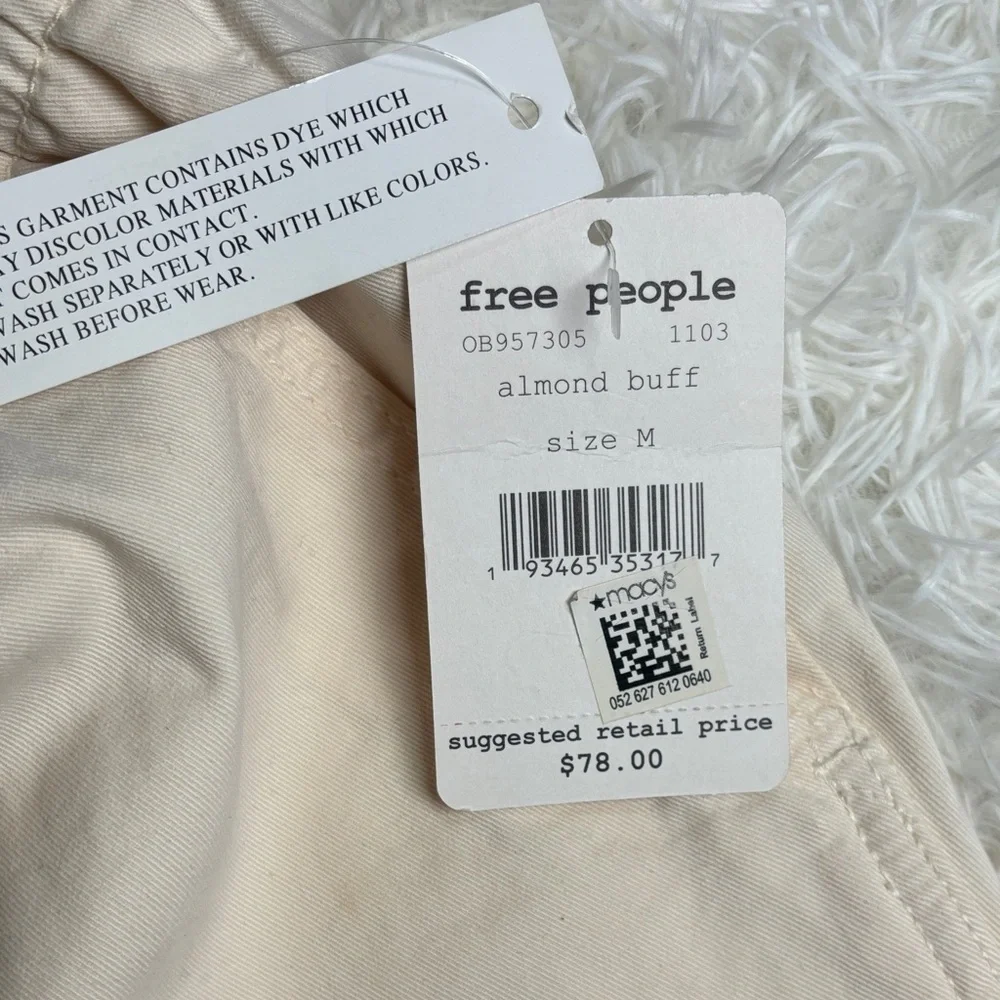 Free People Cadet Pull-On Joggers Pants Peach color,